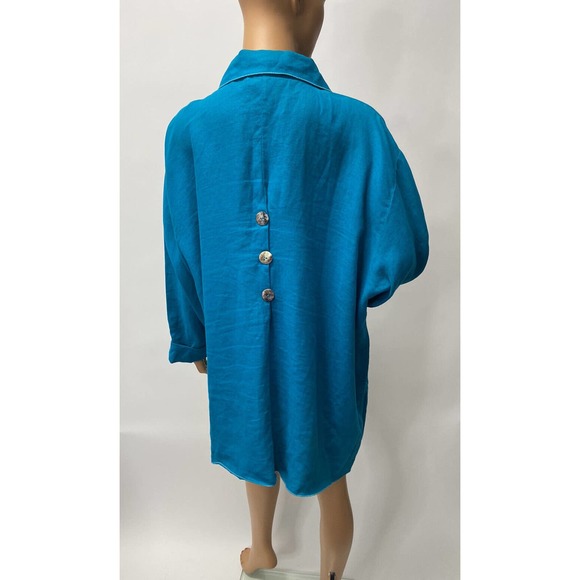 lights jacket size 3X what's up made in USA Caribbean blue color - Picture 4 of 10